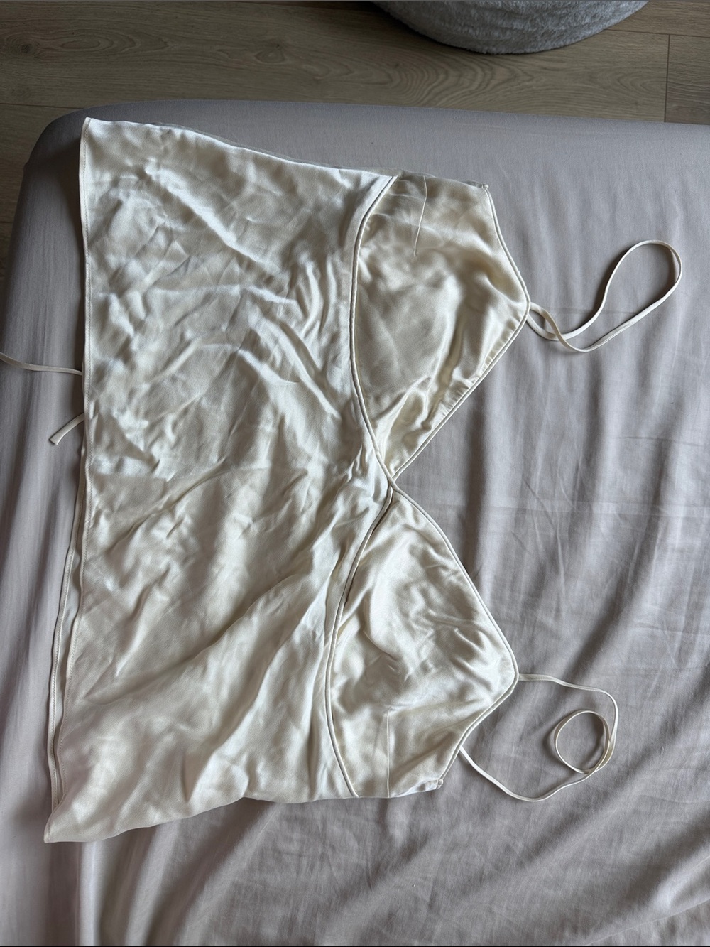 Doen Cream Satin Camisole Slip